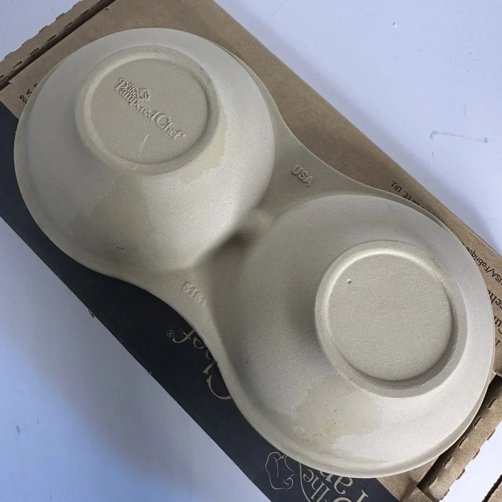 Pampered Chef‎ Stoneware Egg Cooker Bread Bowl Baking Dish with Box 5132 1372